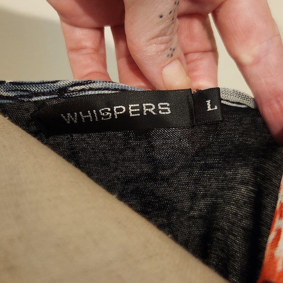 Whispers Sleevless Midi Dress Abstract Design White Black and Red Size L - Picture 5 of 7